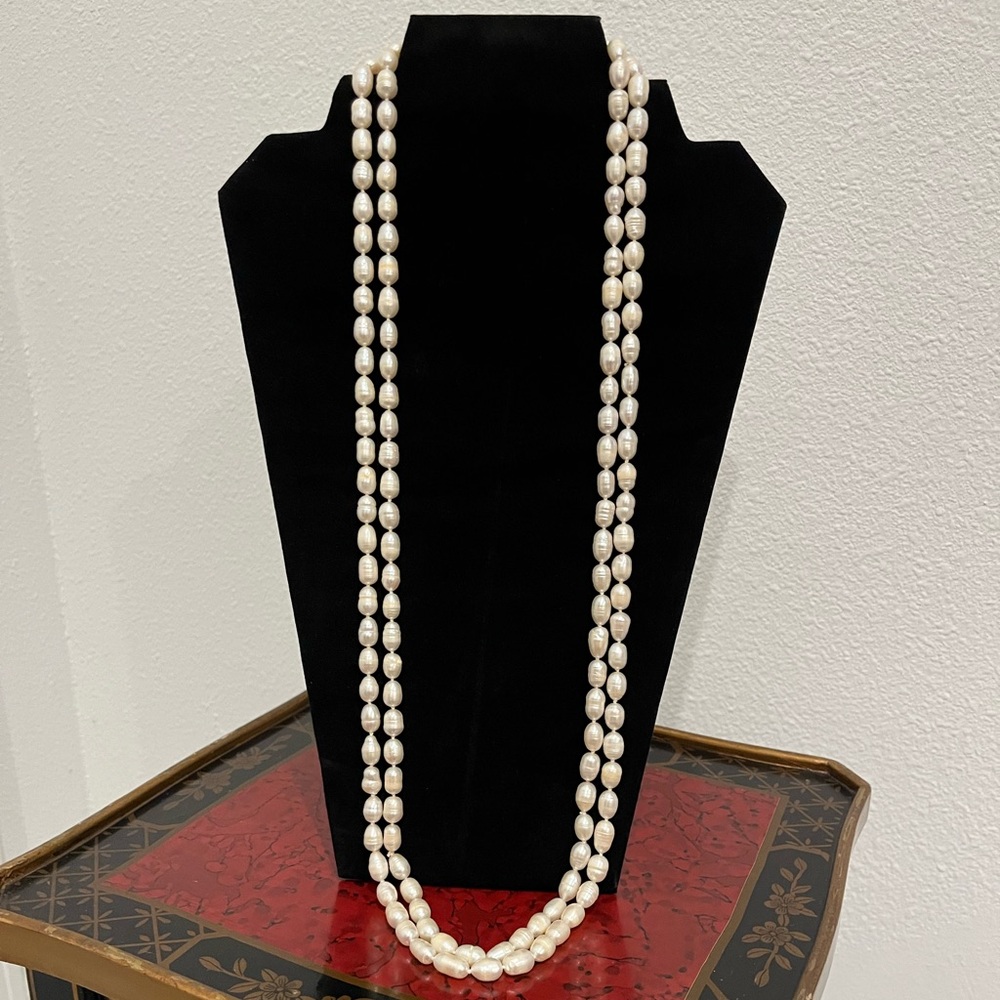 65” Baroque Cultured Freshwater Pearl Necklace